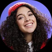 Curly hair woman