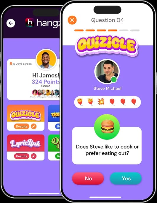 Hangzy games screens