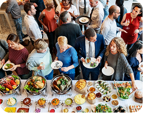 People dancing at party