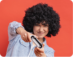 Person with gaming controller